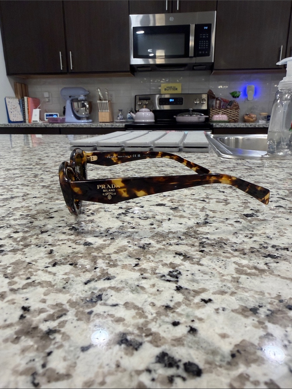 Prada Tortoiseshell Cat Eye Sunglasses - Brown/Amber Lenses - Picture 5 of 7